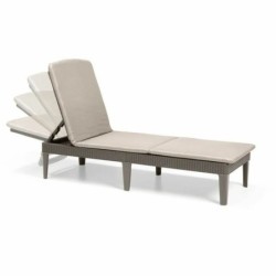 Sun-lounger Algon Allibert Brown 187 x 58 x 29 cm