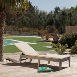 Sun-lounger Algon Allibert Brown 187 x 58 x 29 cm