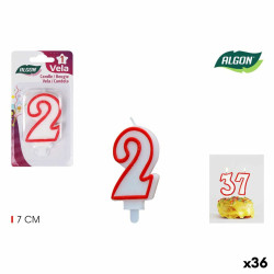 Candle Set Algon Red (36 Units)