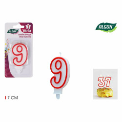 Candle Set Algon Red (36 Units)