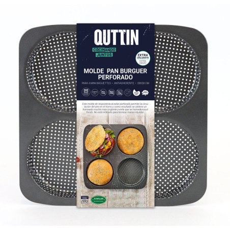 Shaped mould Quttin Burguer 28 x 28 x 2,5 cm