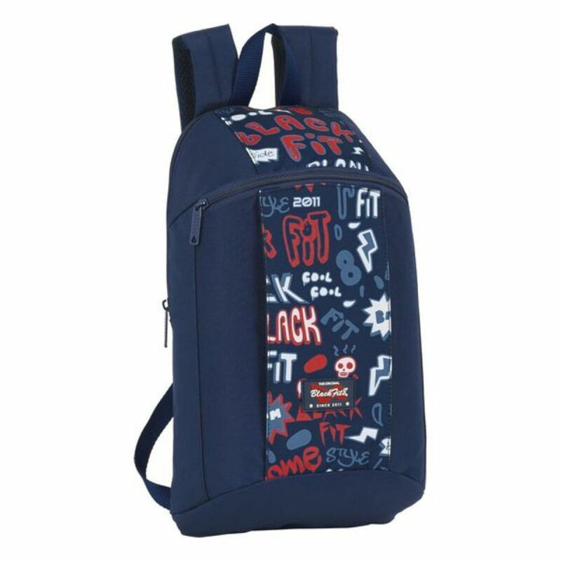 Child bag BlackFit8 Letters Navy Blue (22 x 39 x 10 cm)