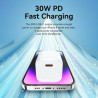 Wall Charger Vention FAKW0-EU White 30 W USB-C