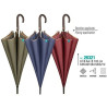 Umbrella Perletti 61/8 Smooth With trim Microfibre 102 cm