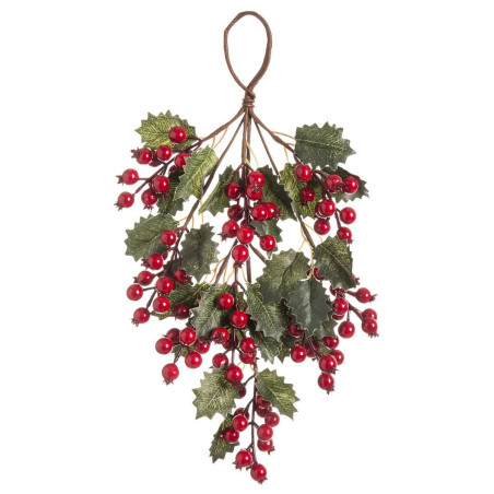 Door Hanger Christmas Red Green Plastic Cable Foam 42 cm