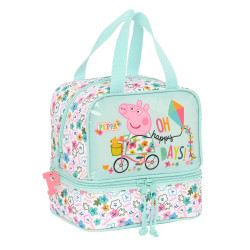 Thermal Lunchbox Peppa Pig Cosy corner Light Blue (20 x 20 x 15 cm)