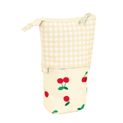 Pencil Holder Case Safta Cherry Beige (32 Pieces)