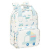 School Bag Safta Cars White Light Blue