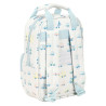 School Bag Safta Cars White Light Blue