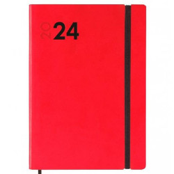 Diary Finocam Dynamic Mara 2024 Red A5 14 x 20,4 cm