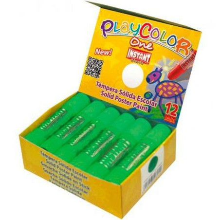 Tempera Playcolor Basic One Solid Light Green 12 Pieces