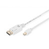 DisplayPort Cable Digitus by Assmann AK-340102-030-W White 3 m