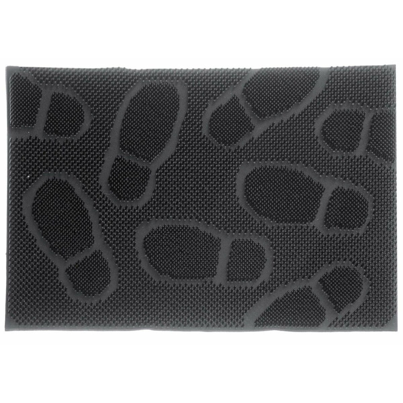 Doormat Pin Mat Black Natural rubber 60 x 40 cm