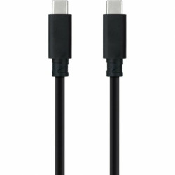 USB-C Cable NANOCABLE 10.01.4101-L150 Black 1,5 m (1 Unit)