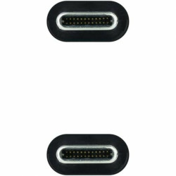 USB-C Cable NANOCABLE 10.01.4101-L150 Black 1,5 m (1 Unit)