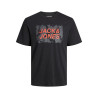 Men’s Short Sleeve T-Shirt Jack & Jones TEE SS CREW NECK FST 12232356  Black