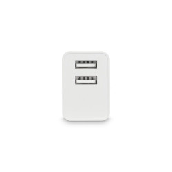 Wall Charger KSIX 2 USB 2.4A White