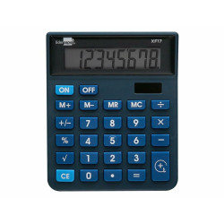 Calculator Liderpapel XF17 Blue Plastic