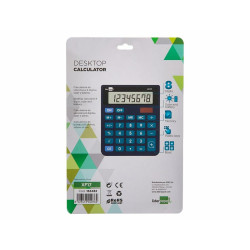 Calculator Liderpapel XF17 Blue Plastic