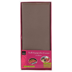 Baking Mat Secret de Gourmet Oven Grey Silicone 38 x 28 cm