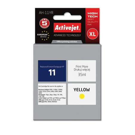 Original Ink Cartridge Activejet AH-11YR Yellow