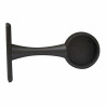 Wardrobe rod support Stor Planet Black Ø 1,9 cm Satin finish (2 Units)