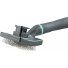 Dog Brush Zolux Anah Medium Retractable Turquoise Black/Blue