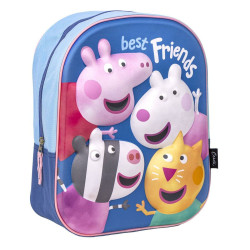 3D Child bag Peppa Pig Blue 25 x 33 x 10 cm