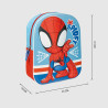 3D Child bag Spidey Blue Red 25 x 31 x 1 cm