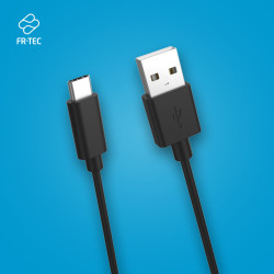 USB A to USB C Cable FR-TEC FT0029 Black 3 m