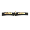 Dog collar Gloria Duna Black Golden (45 x 2.5 cm)