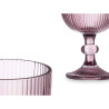 Wineglass Stripes Pink 370 ml (6 Units)