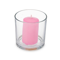 Scented Candle 10 x 10 x 10 cm (6 Units) Glass Orchid