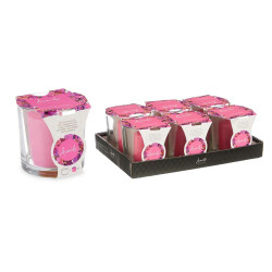 Scented Candle 10 x 10 x 10 cm (6 Units) Glass Orchid