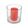 Scented Candle 10 x 10 x 10 cm (6 Units) Glass Red fruits