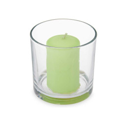 Scented Candle 10 x 10 x 10 cm (6 Units) Glass Jasmine