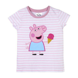 Child's Short Sleeve T-Shirt Peppa Pig Pink