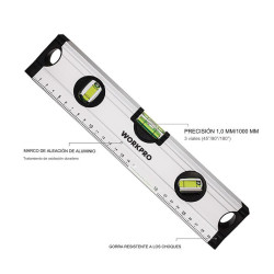 Spirit Level Workpro Aluminium 30 cm