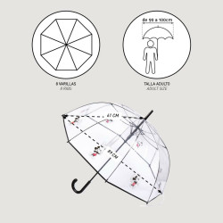 Umbrella Mickey Mouse Transparent Black PoE