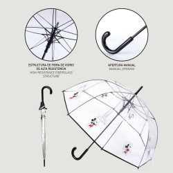 Umbrella Mickey Mouse Transparent Black PoE