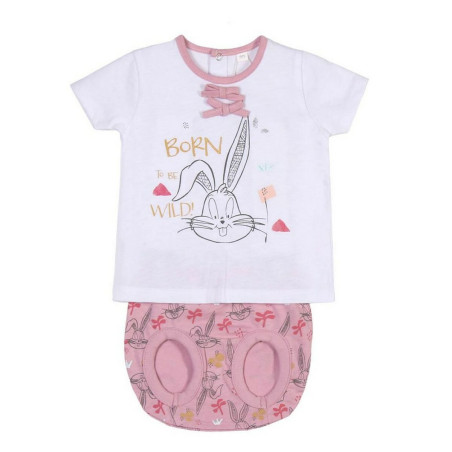 Set of clothes Looney Tunes Pink Baby White