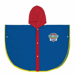 Waterproof Poncho with Hood The Paw Patrol Blue