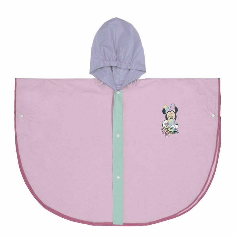 Waterproof Poncho with Hood Minnie Mouse Lilac