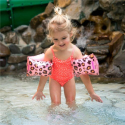 Sleeves Swim Essentials Leopard Pink 2-6 years