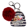 Purse Keyring Gorjuss Finding my way Red Pompom