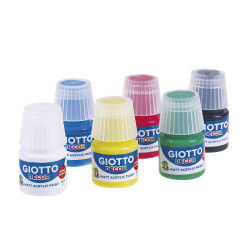 Tempera Giotto Decor Multicolour White 25 ml (6 Pieces)