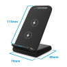 Wireless Charger with Mobile Holder Esperanza EZC101 Black