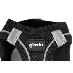 Dog Harness Gloria Trek Star 27-28 cm 31-34,6 cm Black XS