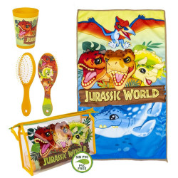 Child's Toiletries Travel Set Jurassic Park 4 Pieces Orange