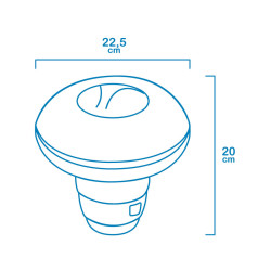 Chlorine Dispenser EDM Ø 22,5 x 20 cm